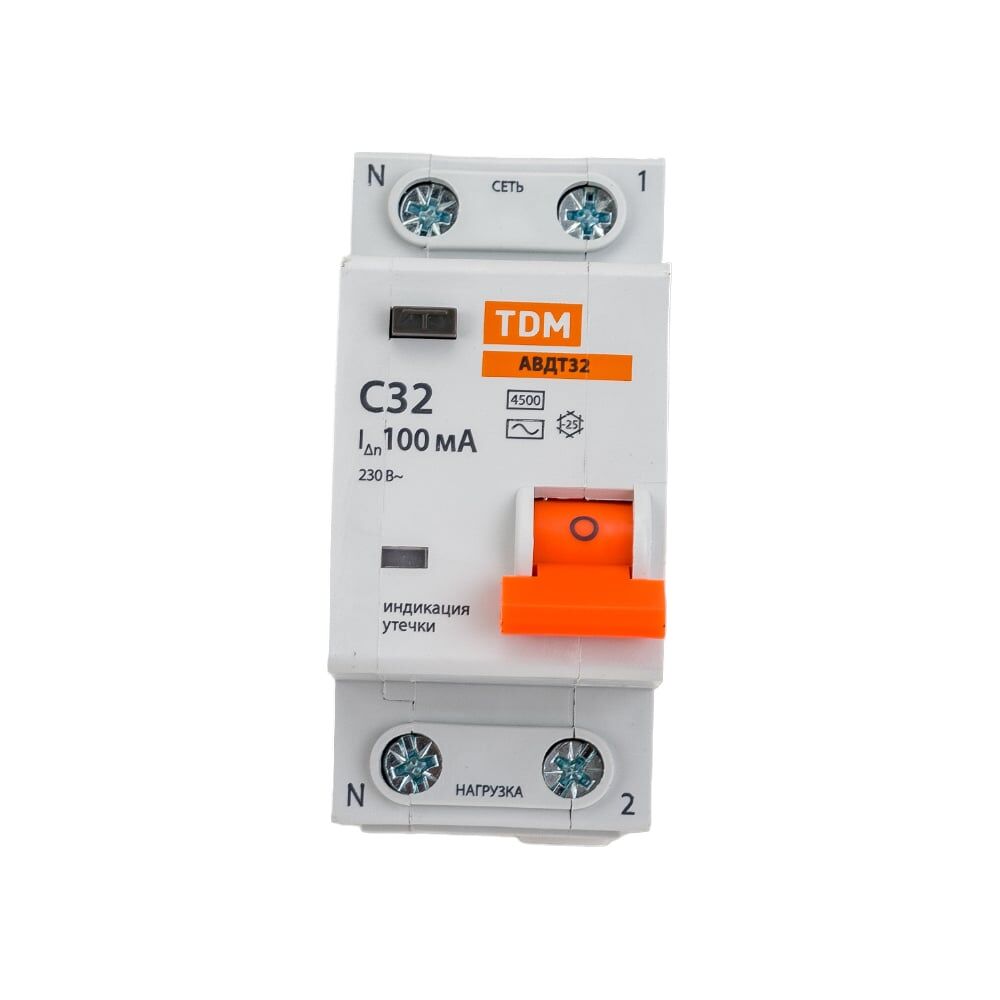 Автоматический выключатель дифференциального тока TDM SQ0202-0508