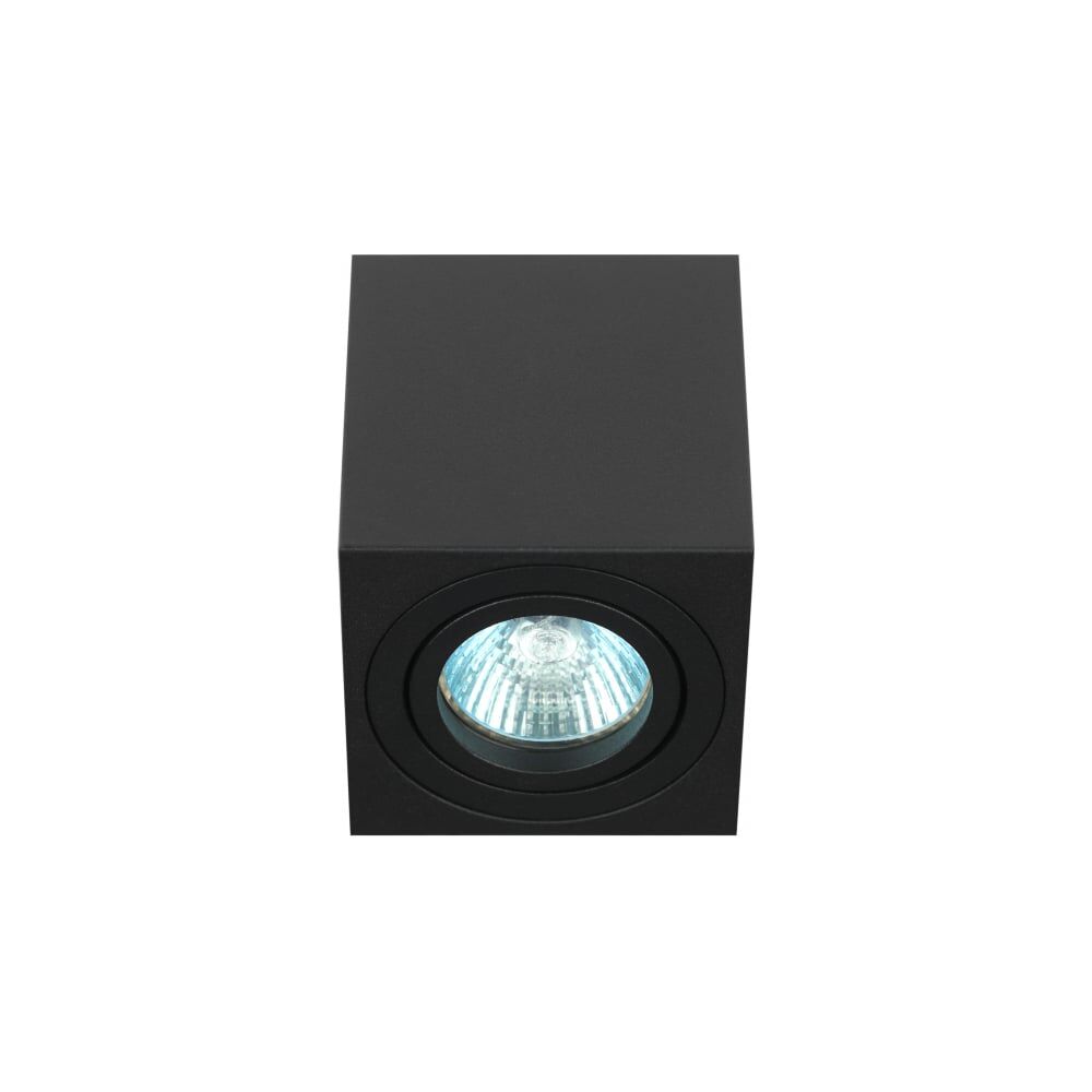 Поворотный настенно-потолочный светильник-спот ЭРА OL22 BK
