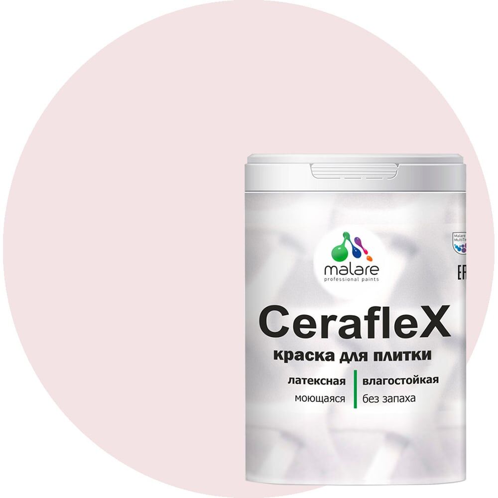 Латексная краска для кафельной и керамической плитки MALARE Ceraflex