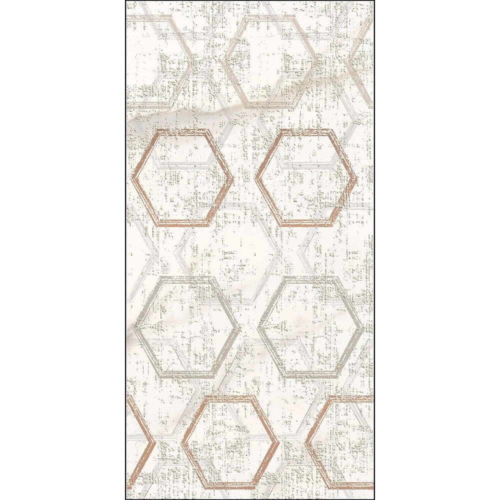 Декор Azori Ceramica apulia oro hexagone, 31.5x63 см