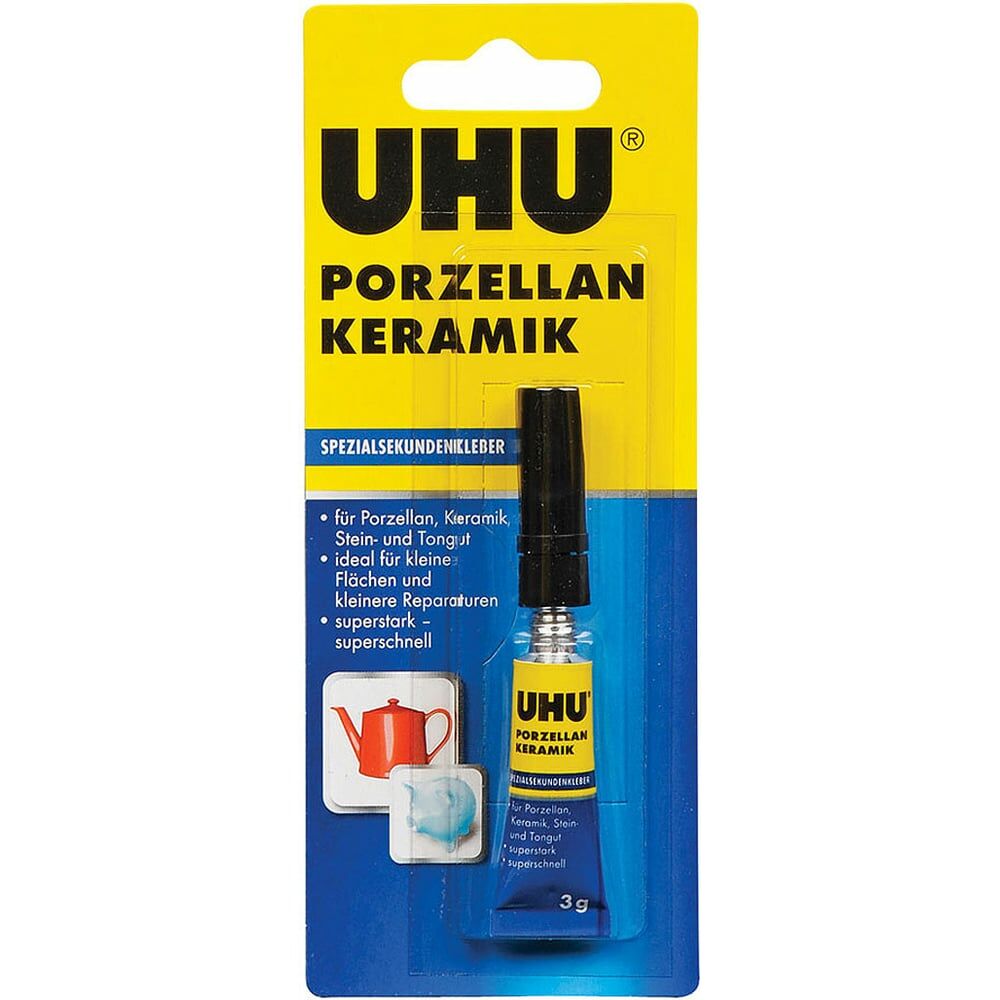 Секундный клей для керамики UHU PORZELLAN