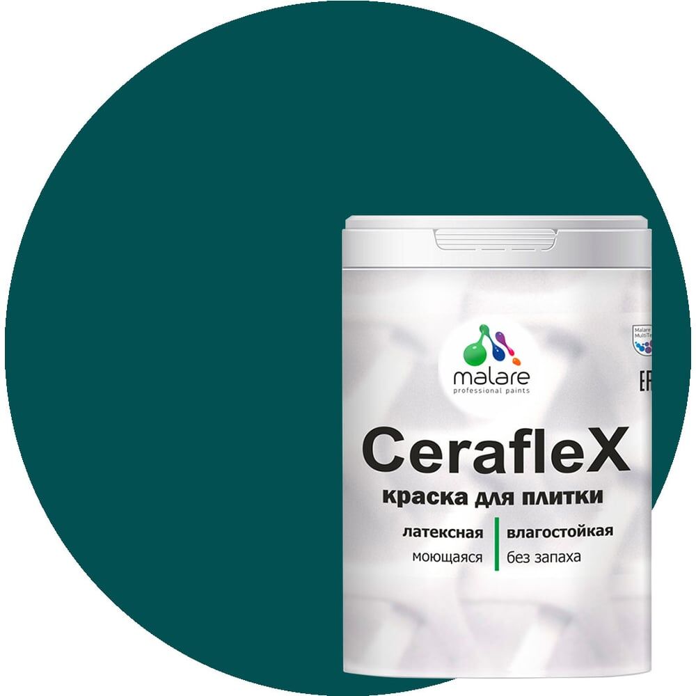 Латексная краска для кафельной и керамической плитки MALARE Ceraflex