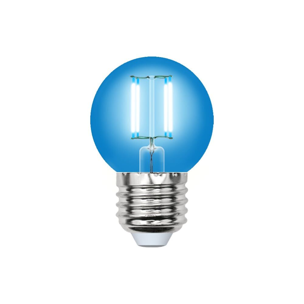 Светодиодная лампа Uniel LED-G45-5W/BLUE/E27 GLA02BL