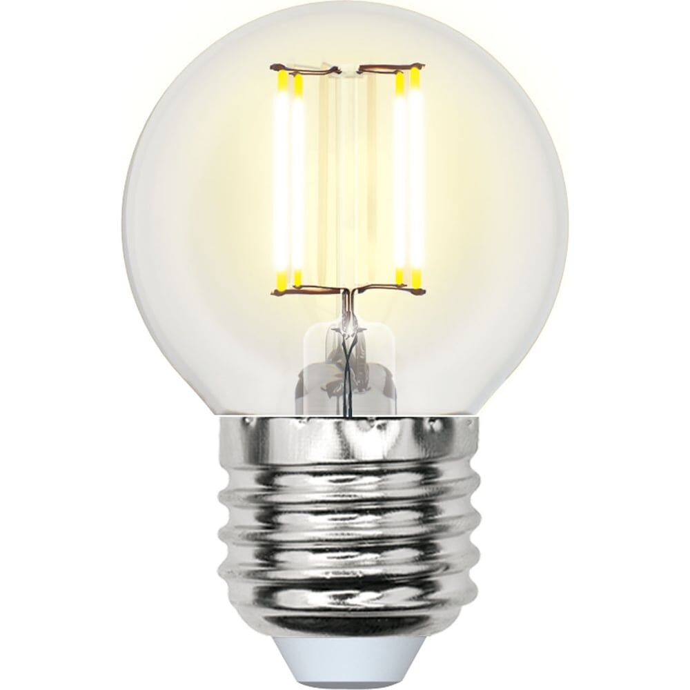 Диммируемая светодиодная лампа Uniel LED-G45-5W/NW/E27/CL/DIM GLA01TR