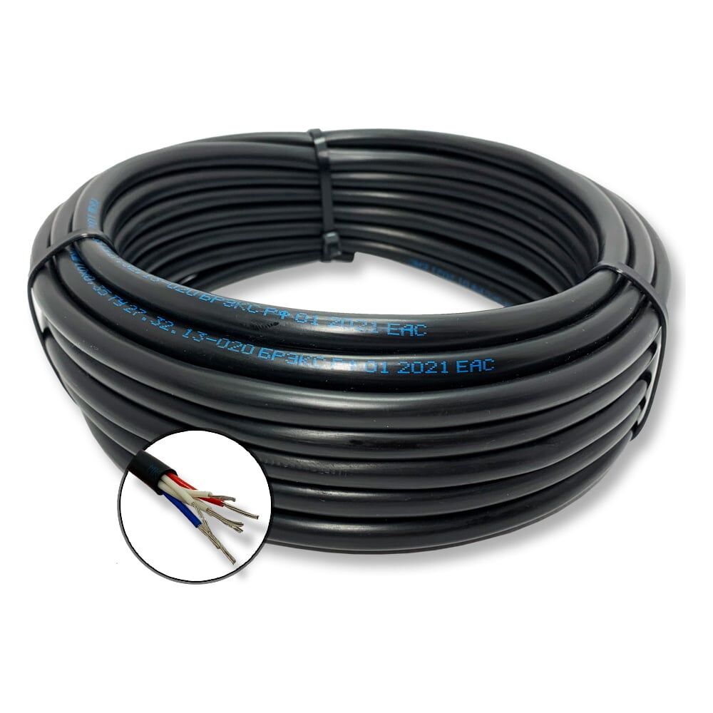 Монтажный кабель ПРОВОДНИК мкшнг(a)-ls 7x0.5 мм2, 30м