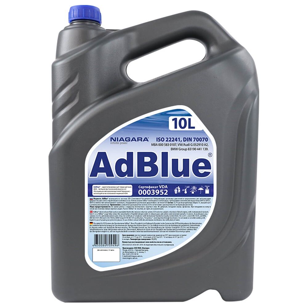 Жидкость AdBlue для систем SCR а/м Евро 4/5/6 NIAGARA 4008000012
