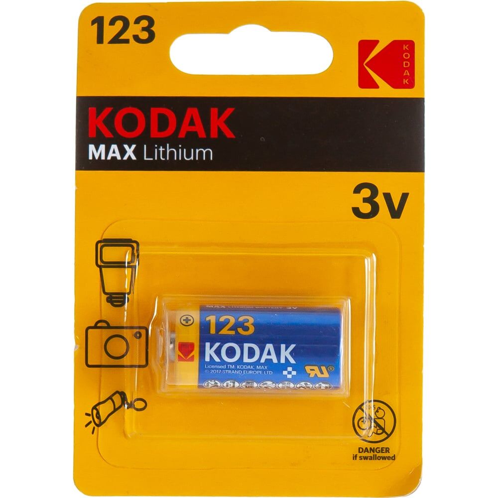 Литиевая батарейка KODAK CR123 K123LA