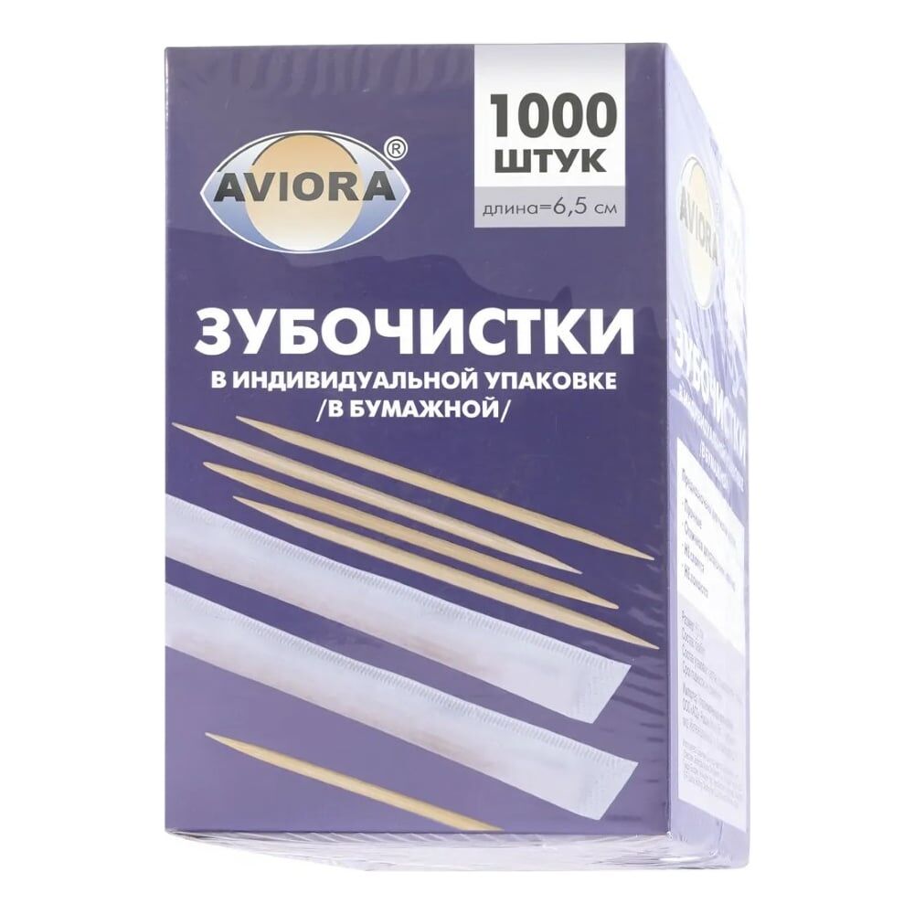 Бамбуковые зубочистки AVIORA 401-610