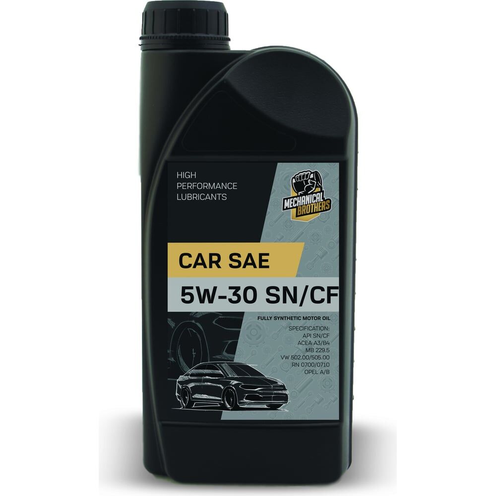 Моторное синтетическое масло MECHANICAL BROTHERS CAR 5W-30, SN/CF