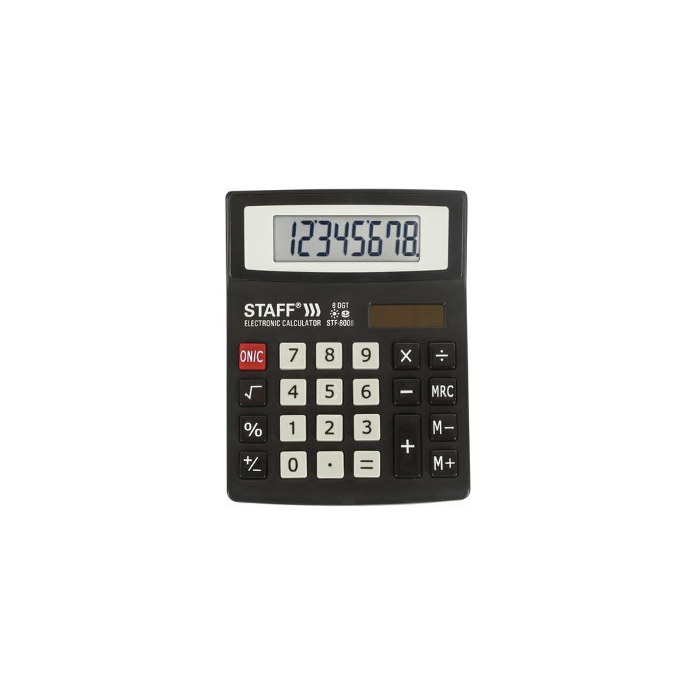 Настольный компактный калькулятор Staff STF-8008