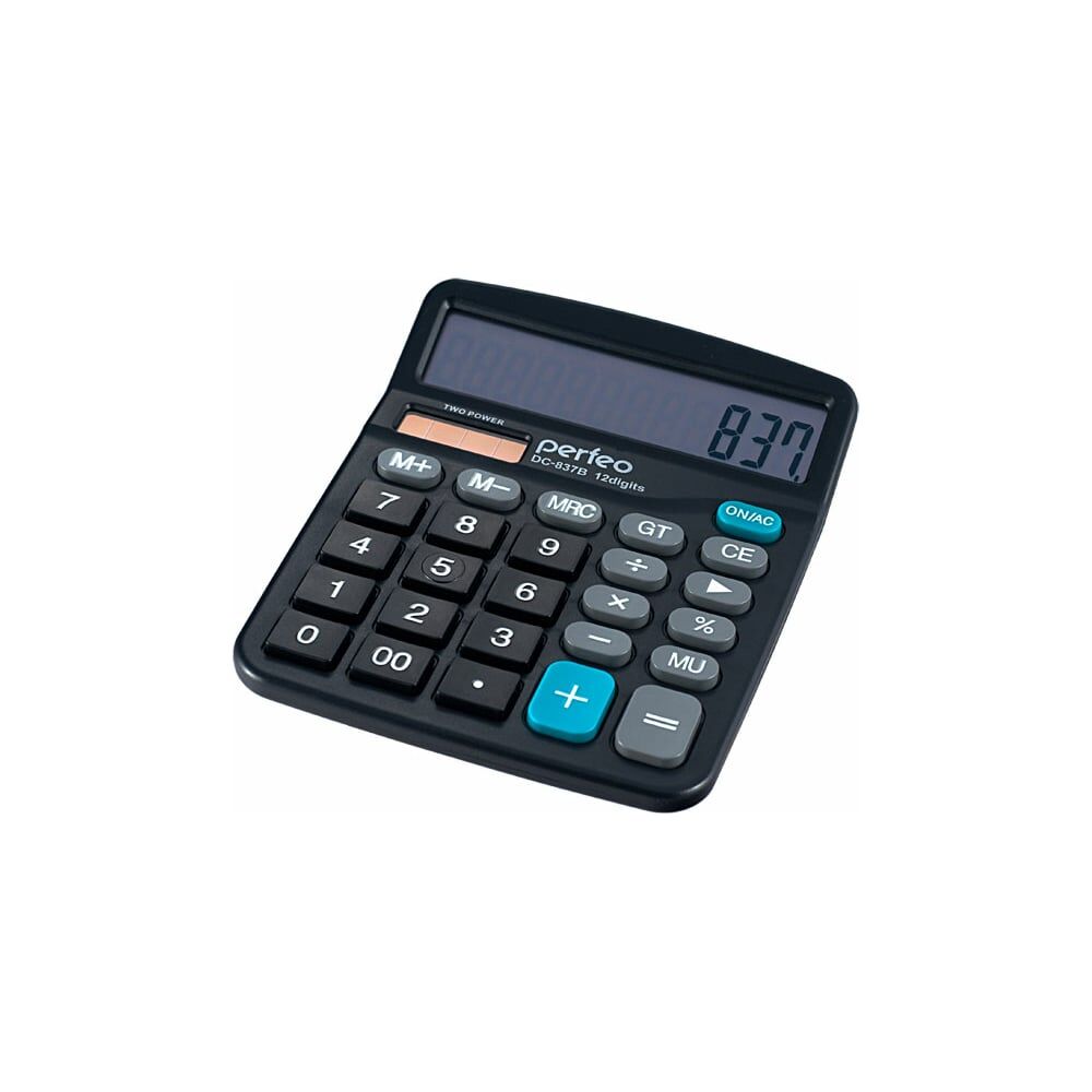 Двенадцатиразрядный бухгалтерский калькулятор Perfeo PF 3286 GT