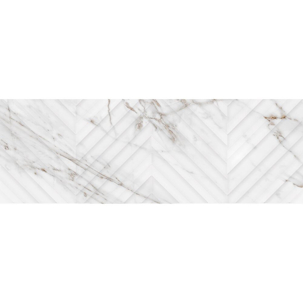 Настенная плитка Eletto Ceramica calacatta grey struttura linea 24,2x70 см