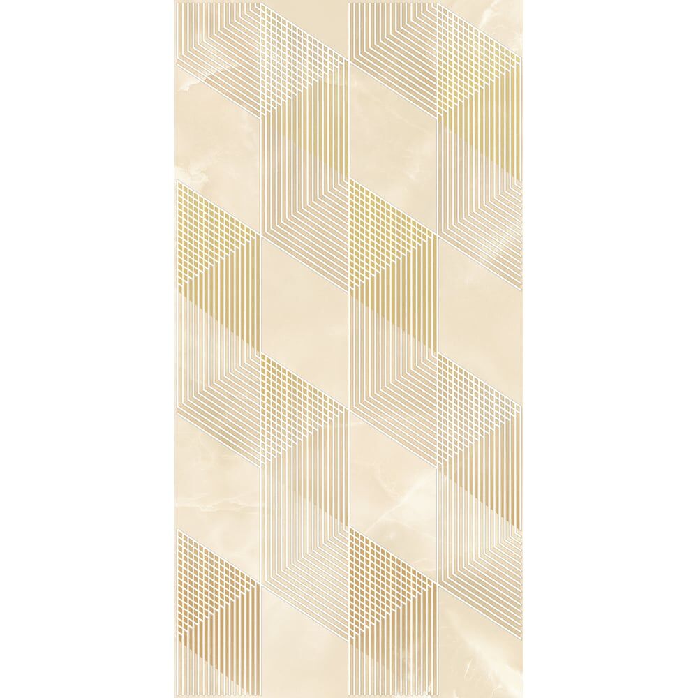 Декор Azori Ceramica opale beige geometria, 31.5x63 см