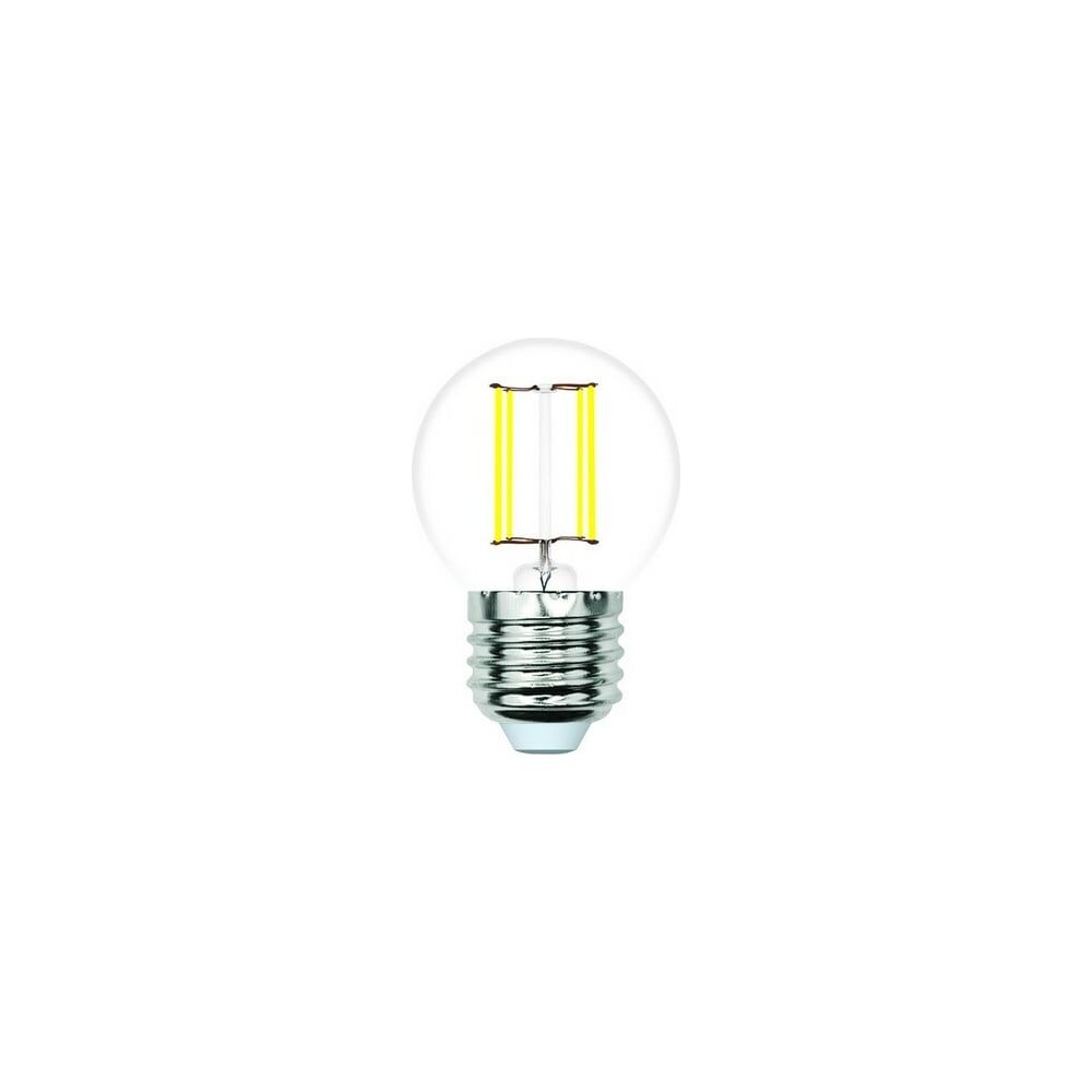 Светодиодная лампа Volpe LED-G45-6W/3000K/E27/CL/SLF