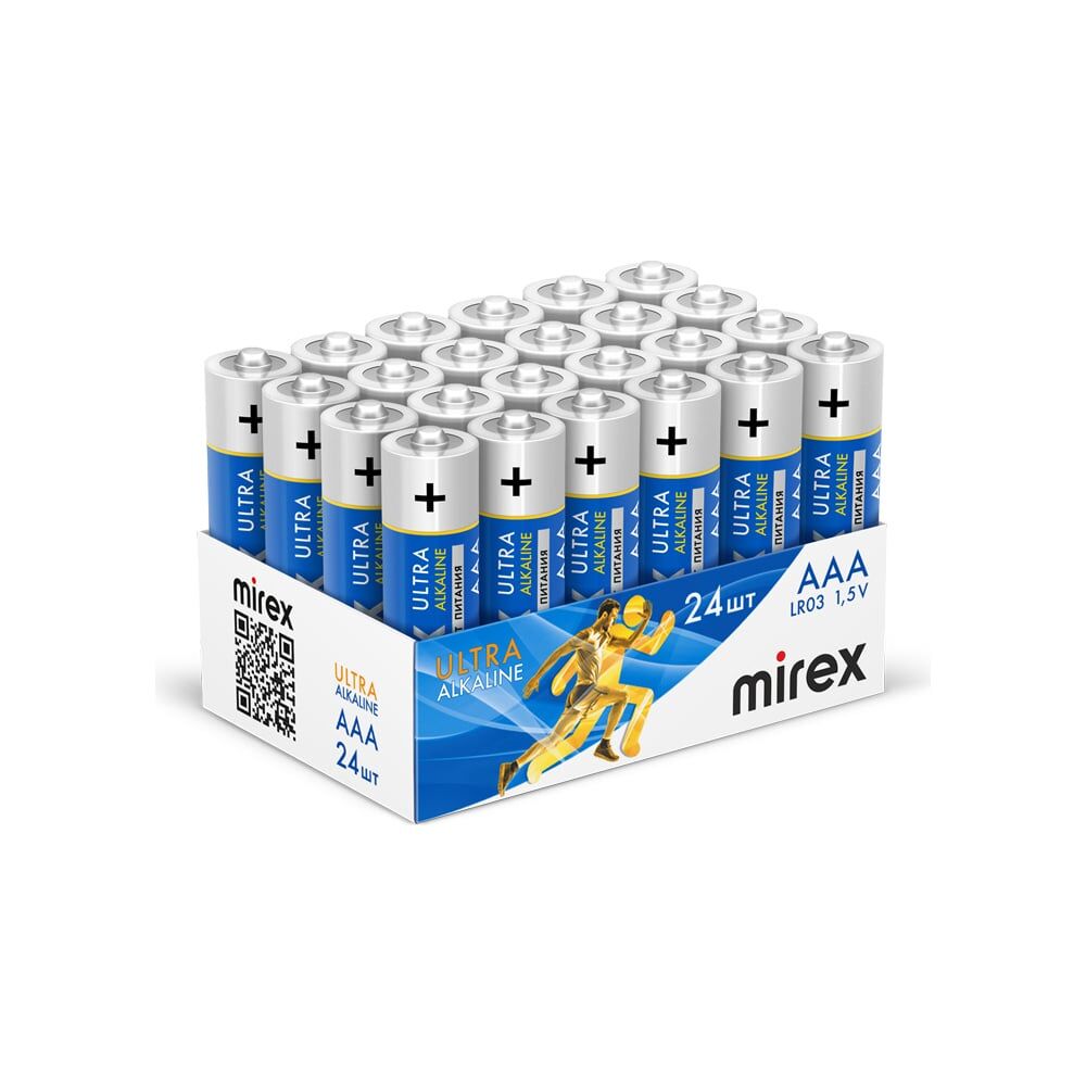 Щелочная батарея Mirex 23702-LR03-B24