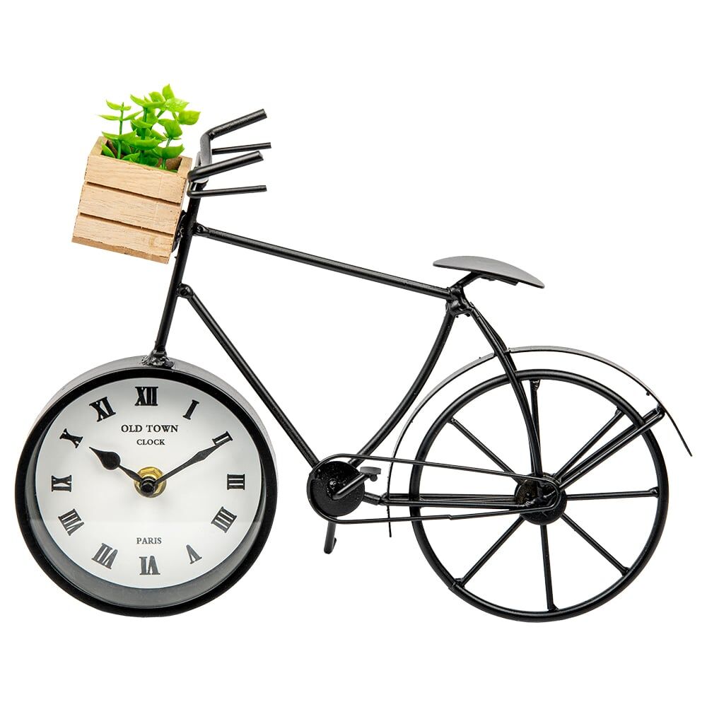 Часы Вещицы велосипед с суккулентом