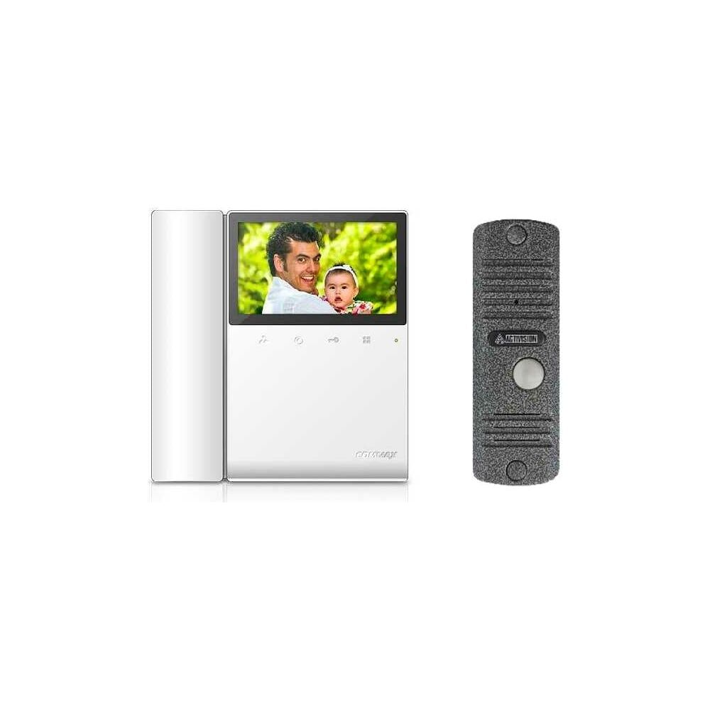 Комплект видеодомофона и вызывной панели COMMAX CDV-43K White/AVC305S
