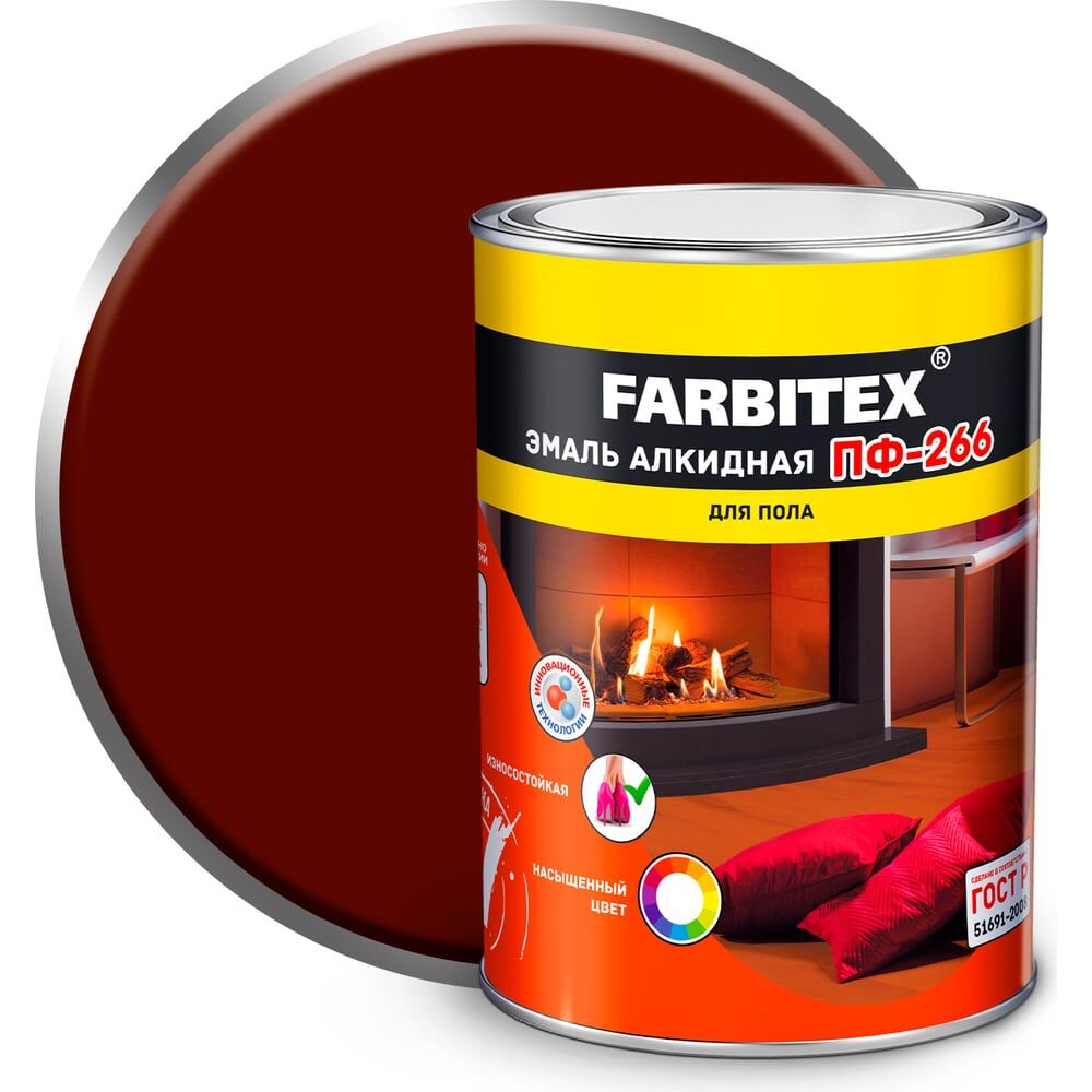 Алкидная эмаль Farbitex ПФ-266
