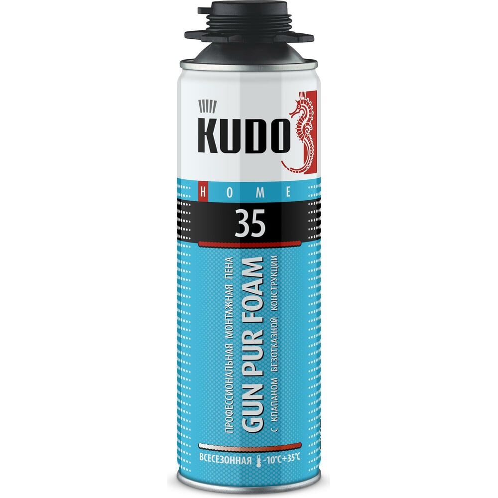 Профессиональная всесезонная полиуретановая монтажная пена KUDO HOME 35