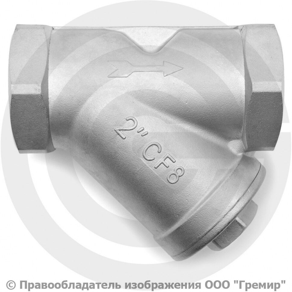 Фильтр сетчатый нержавеющий AISI 304 (CF8) Ду-65 (2 1/2") Ру-16 ВР (ВН) (Т