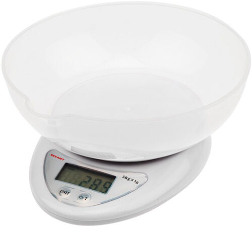 Кухонные весы Rexant с чашей, до 5 кг с чашей до 5 кг