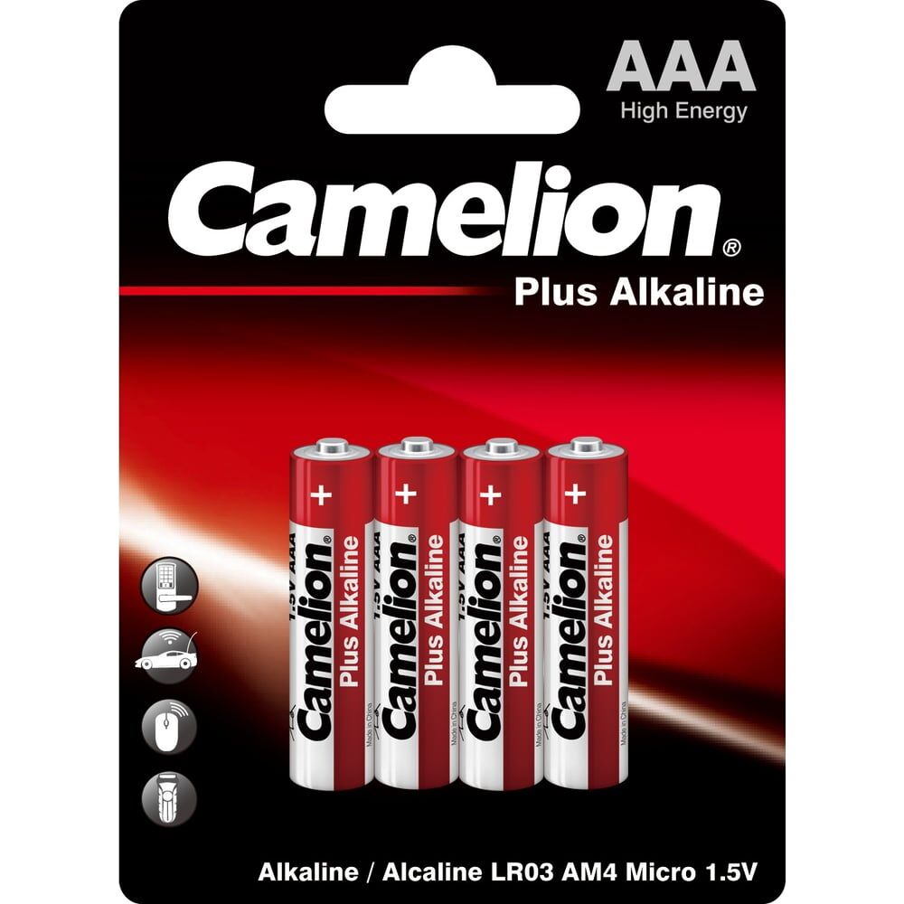 Батарейка Camelion Plus Alkaline LR03 BL-4 1.5В