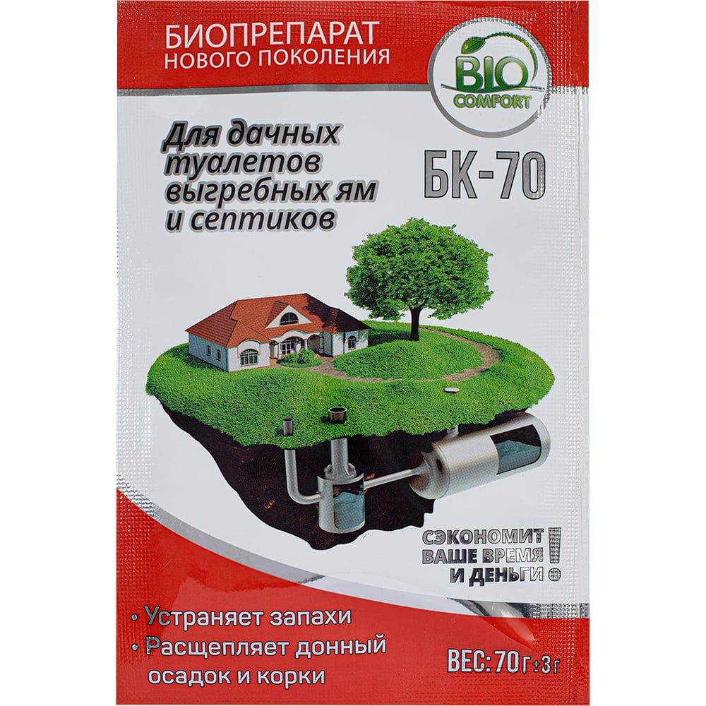 Порошок биопрепарат для туалетов и септиков Биосептик Биокомфорт