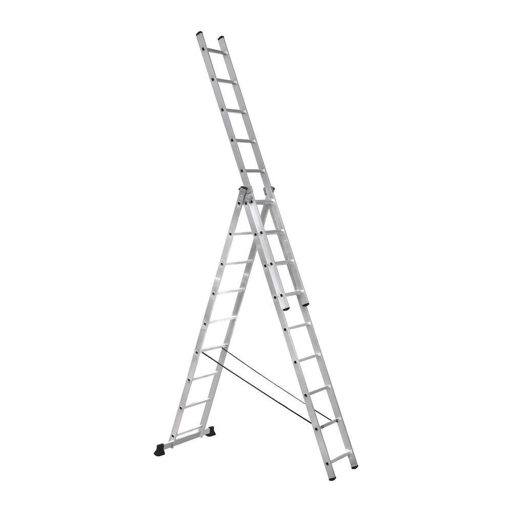 Алюминиевая трехсекционная лестница-стремянка SevenBerg 920309