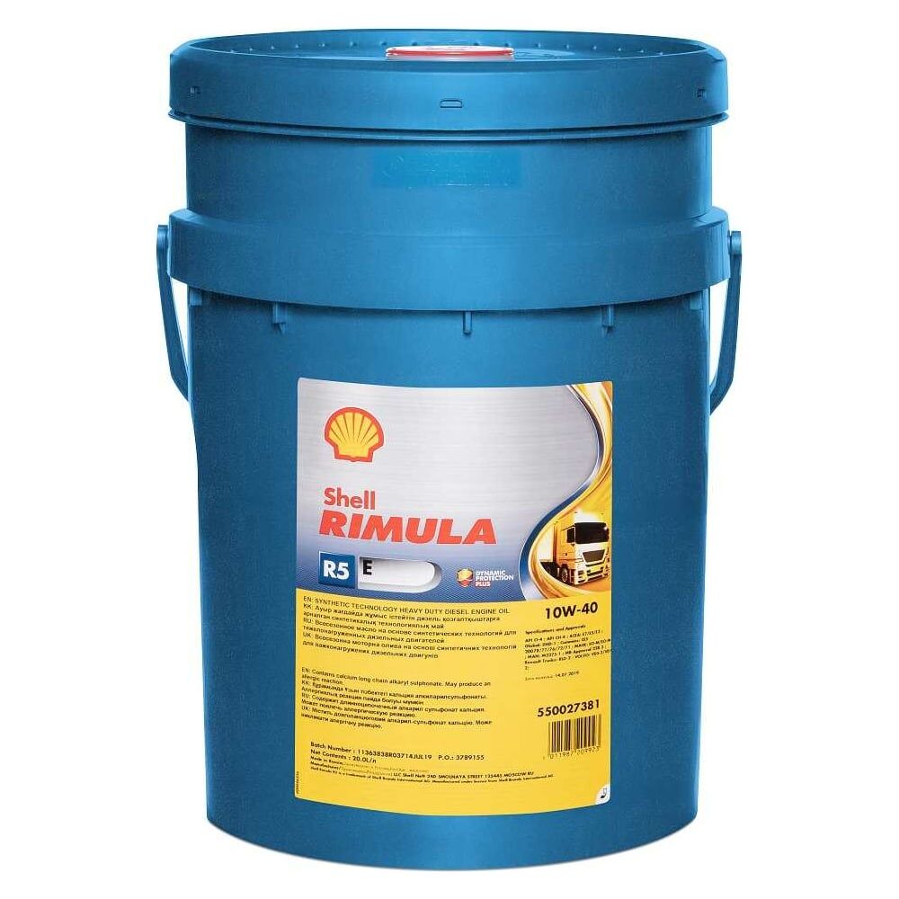 Синтетическое моторное масло SHELL Rimula R5 E 10W-40 CF/CF-4/CG-4/CH-4/CI-4 E3/E5/E7