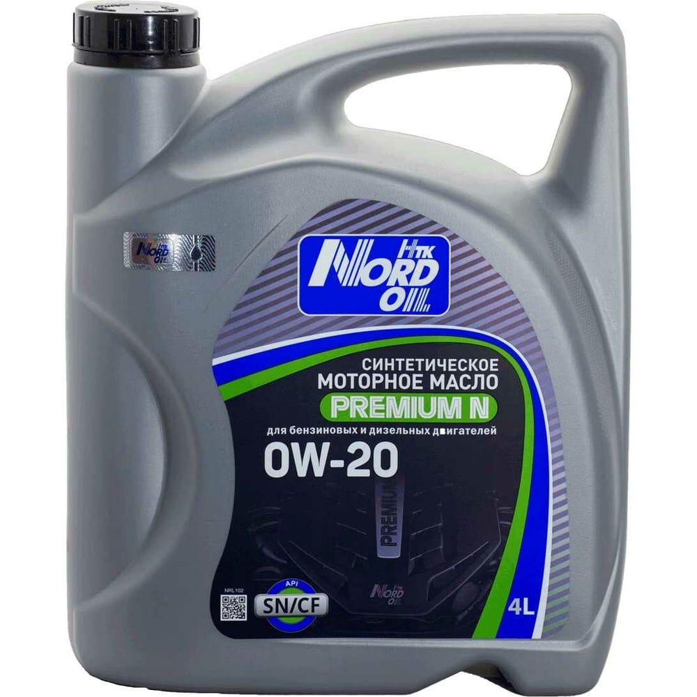 Моторное масло NORD OIL Premium N 0W-20 SN/CF