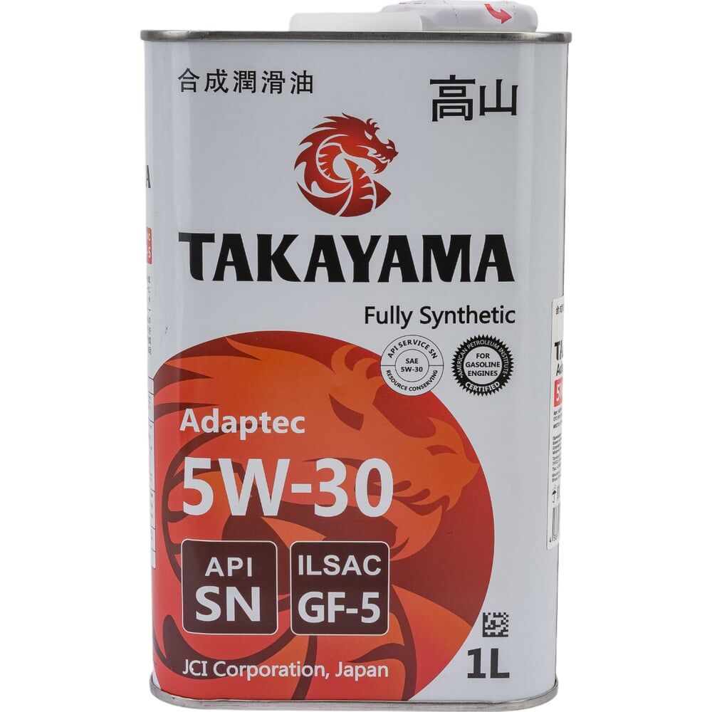 Синтетическое моторное масло TAKAYAMA SAE 5W30 ILSAC GF 5 API SN