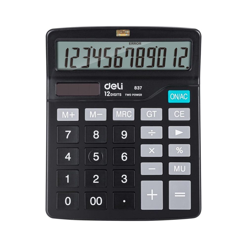 Настольный компактный калькулятор DELI e837