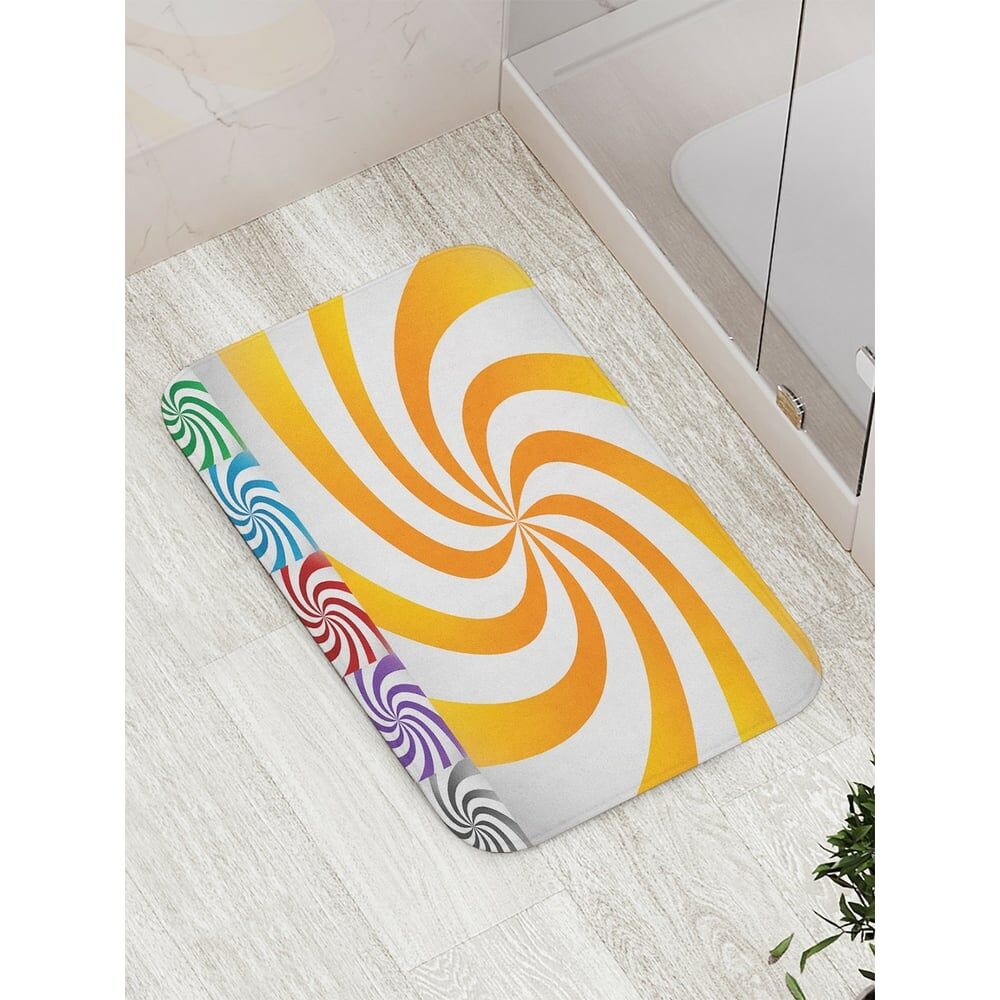 Противоскользящий коврик для ванной, сауны, бассейна JOYARTY Набор красочных спиралей