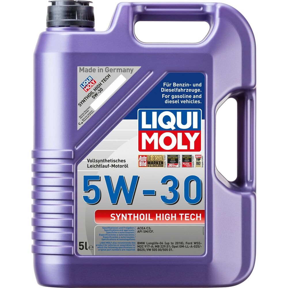 Синтетическое моторное масло LIQUI MOLY Synthoil High Tech 5W-30 CF/SM C3