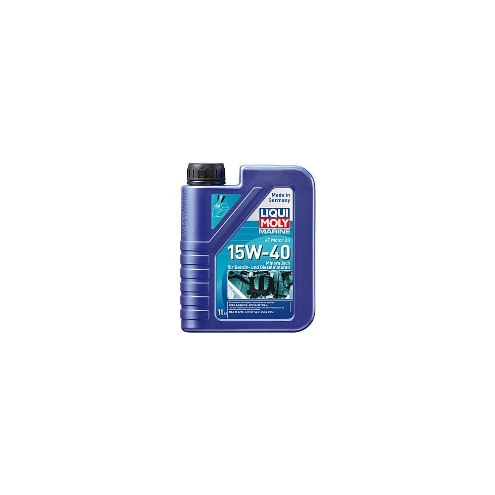 Минеральное моторное масло 4T для лодок LIQUI MOLY Marine 4T Motor Oil 15W-40 1л 25015