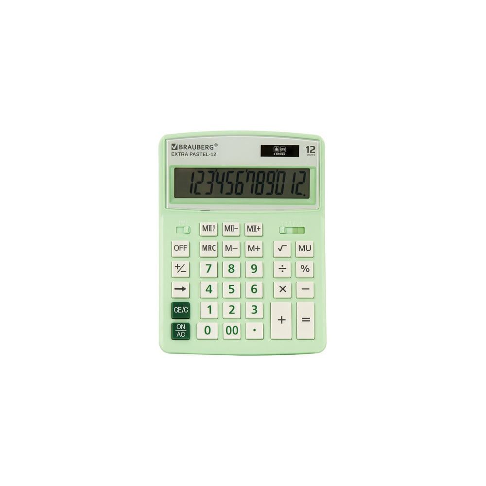 Настольный калькулятор BRAUBERG EXTRA PASTEL-12-LG