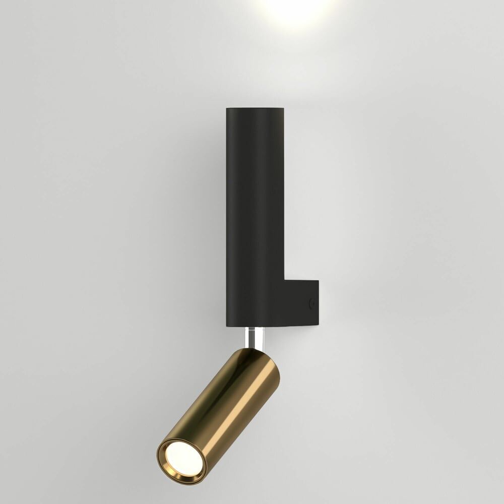Настенный светильник Eurosvet 40020/1 LED / черный/латунь