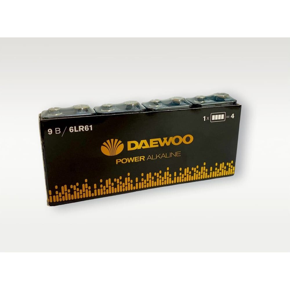 Алкалиновая батарейка DAEWOO 6LR61 Power Alkaline Pack-4