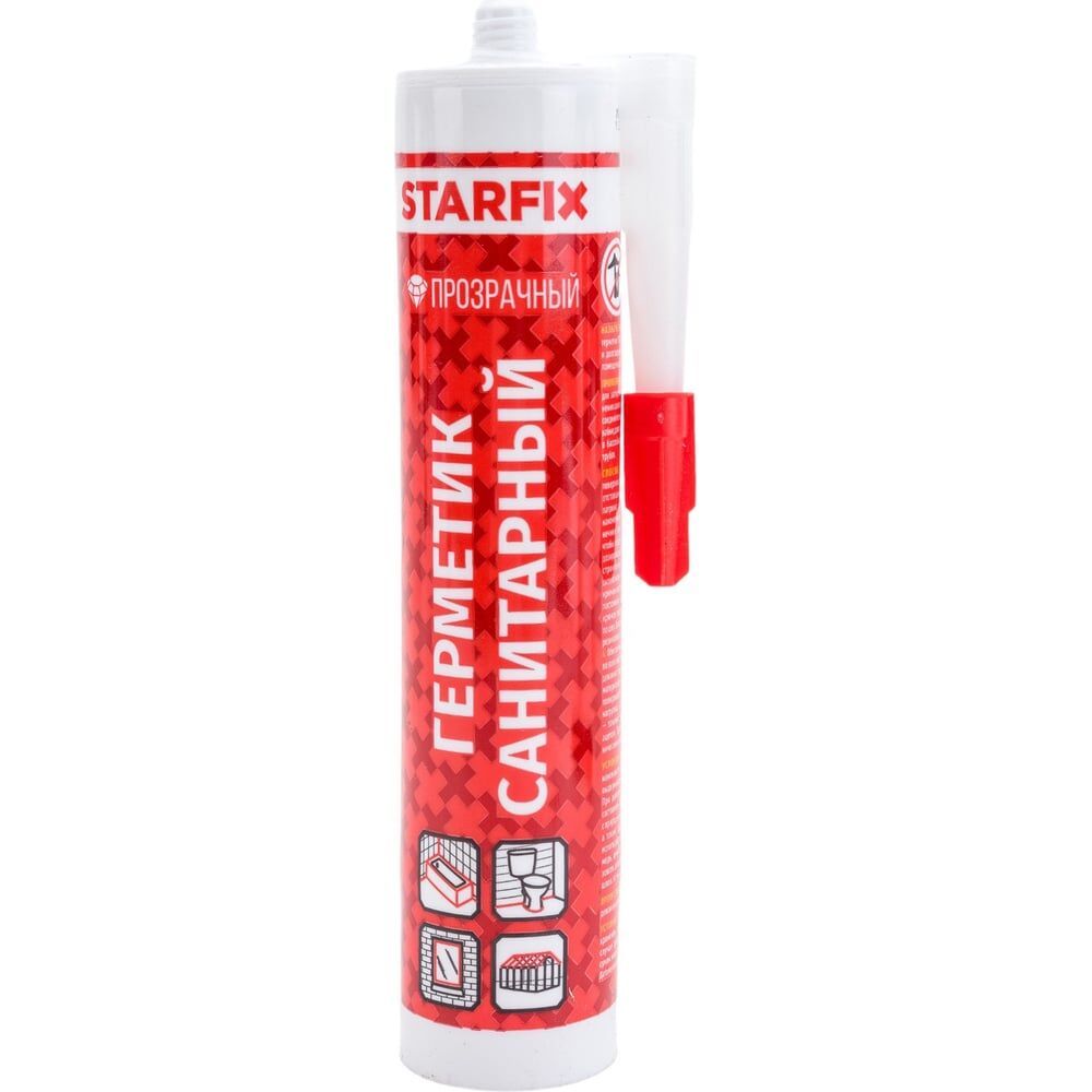 Санитарный силиконовый герметик STARFIX Sanitary Silicone