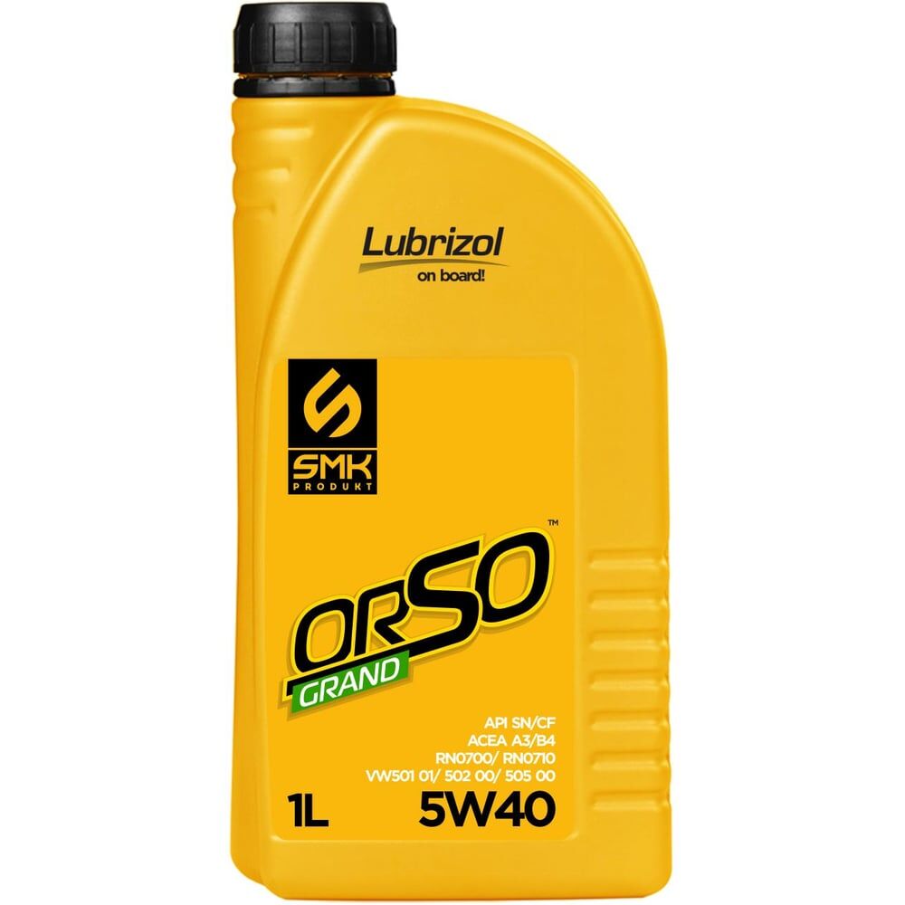 Универсальное моторное масло SMK Orso Grand 540 5W-40 API SN/CF