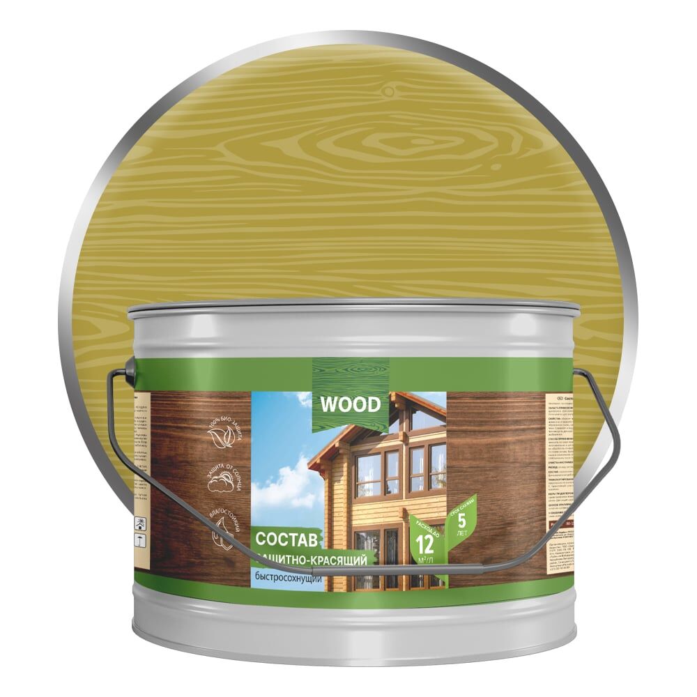 Быстросохнущий защитно-красящий состав для древесины Farbitex 4300008481