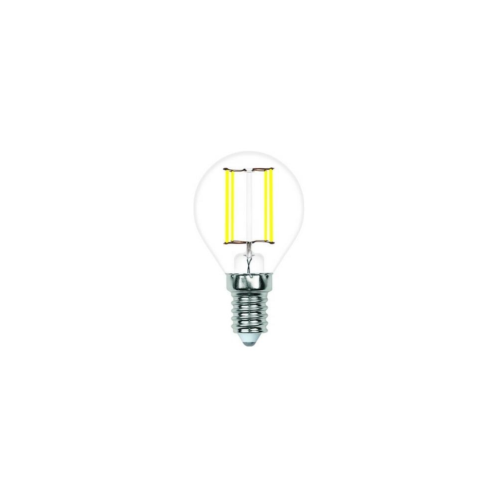 Светодиодная лампа Volpe LED-G45-4W/4000K/E14/CL/SLF