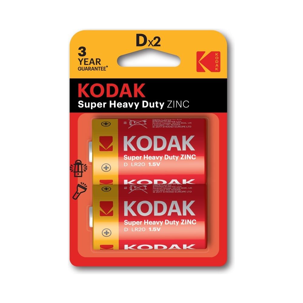 Солевая батарейка KODAK R202BL EXTRA HEAVY DUTY KDHZ2