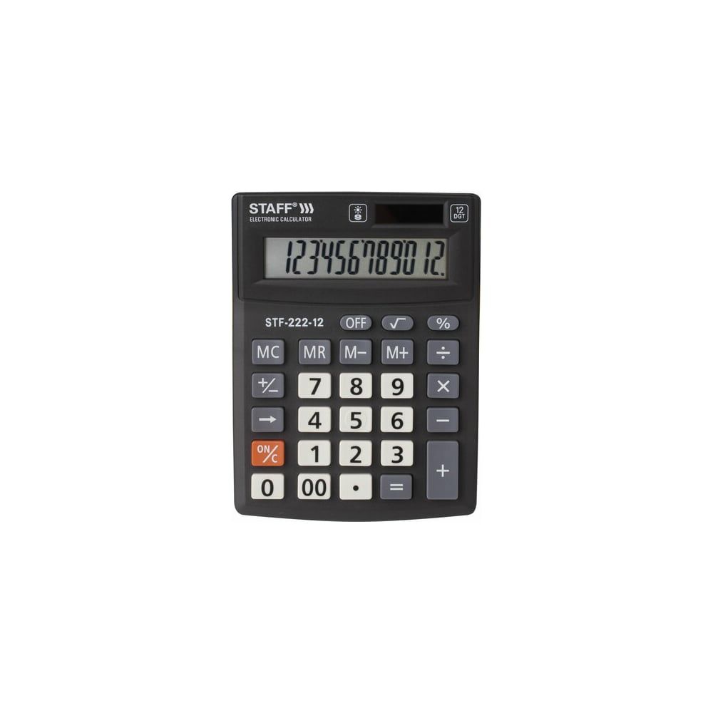 Компактный настольный калькулятор Staff PLUS STF-222