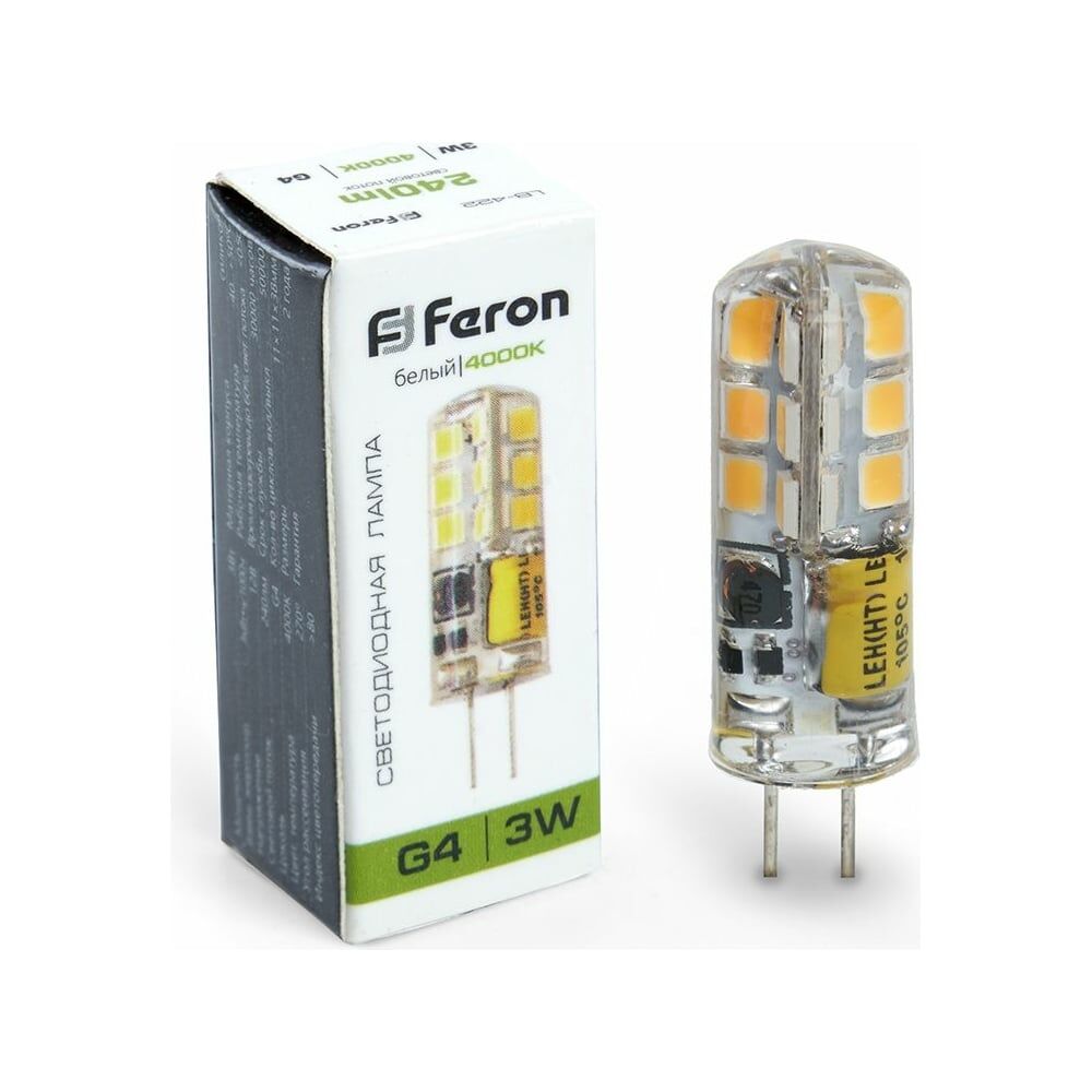 Светодиодная лампа FERON LB-422 3W 12V G4 4000K