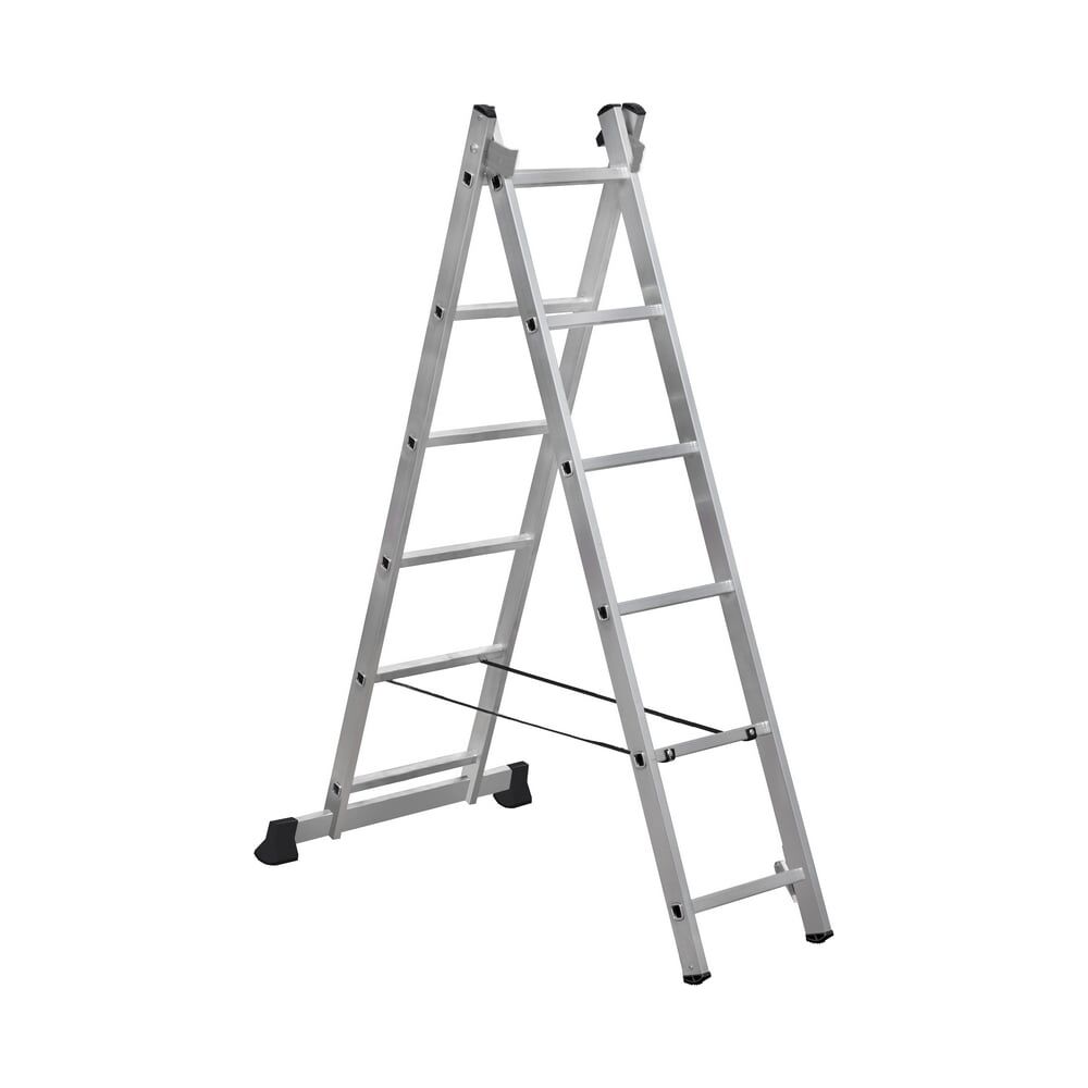 Двухсекционная алюминиевая лестница SevenBerg 2x6 ступеней 920206