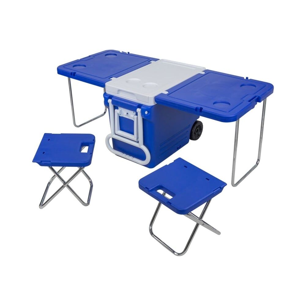 Складной перекатной стол со стульями для кемпинга WMC TOOLS WMC-32L(56533)