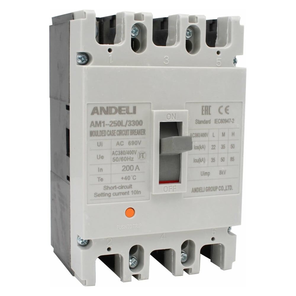 Автоматический выключатель ANDELI AM1-250L