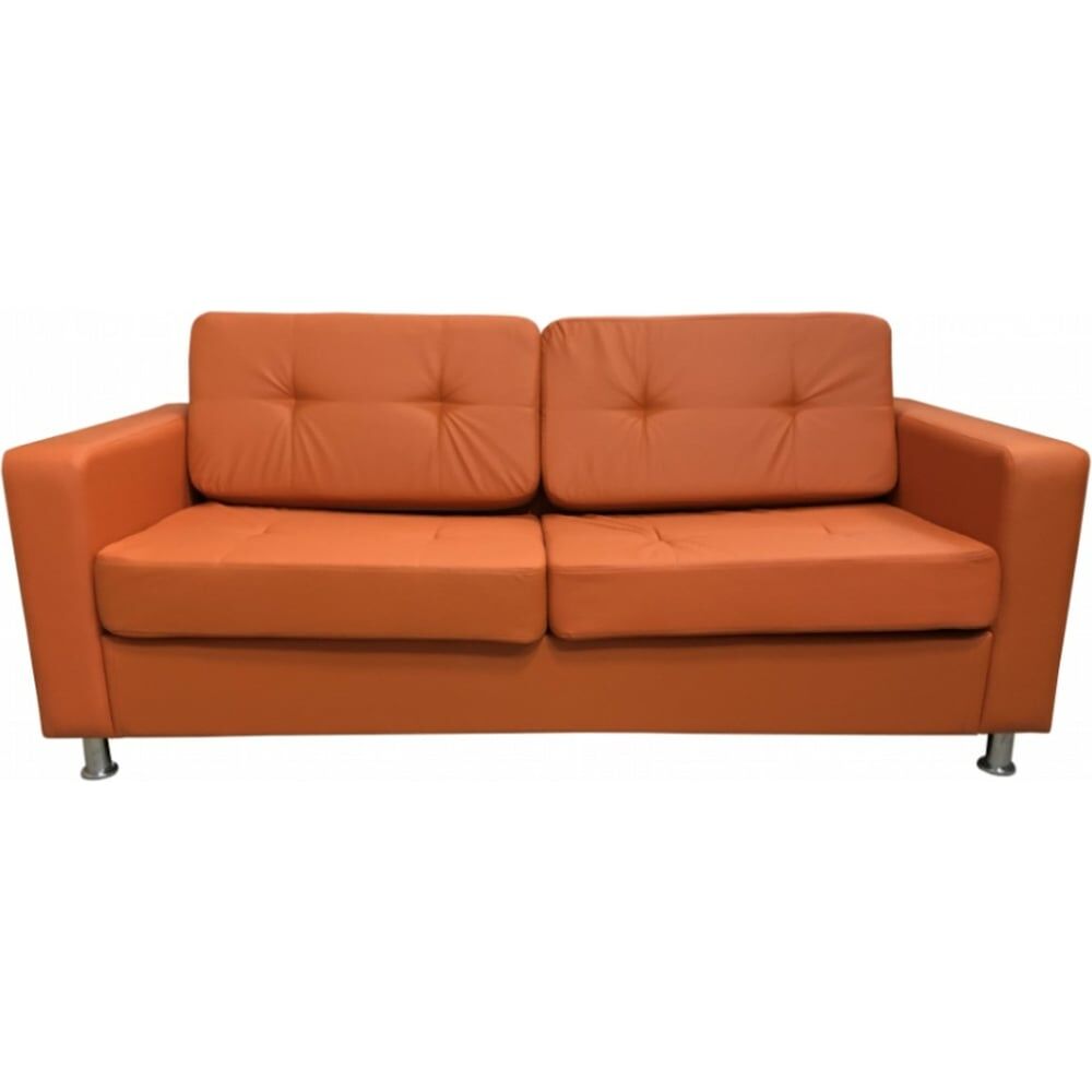 Трехместный диван Мягкий Офис с механизмом оранжевый