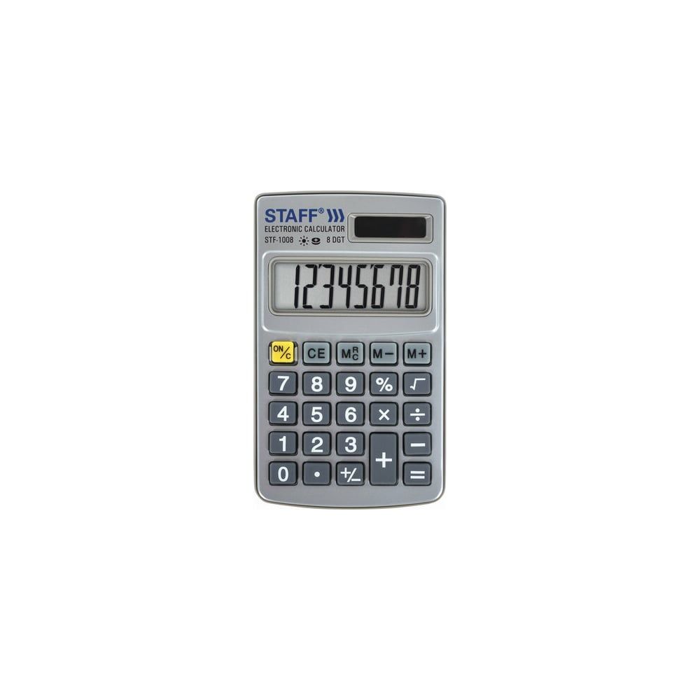 Металлический карманный калькулятор Staff STF-1008